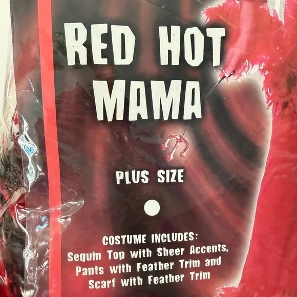 Halloween Red Hot mama COSTUME XL - Picture 4 of 5